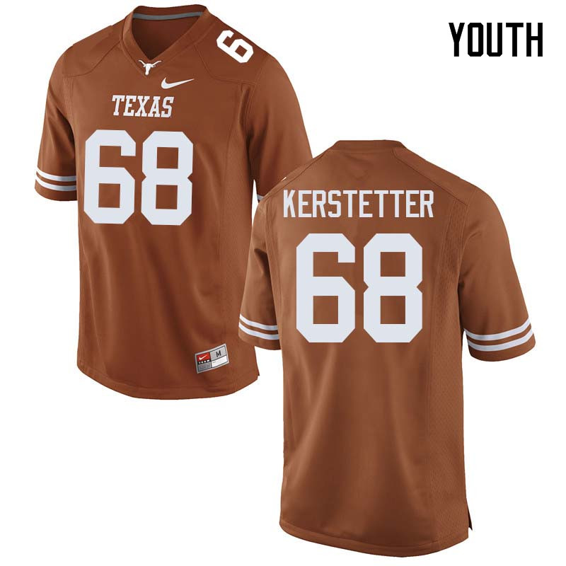 Youth #68 Derek Kerstetter Texas Longhorns College Football Jerseys Sale-Orange